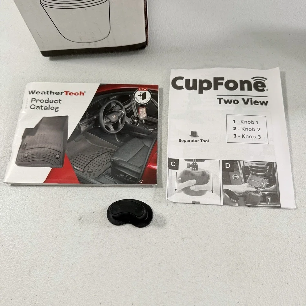 WeatherTech CupFone Universal Cell Phone Cup Holder Mount 8ACF5TV Black